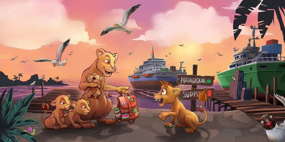 Gezeichnete Szene aus Lulu & Polly