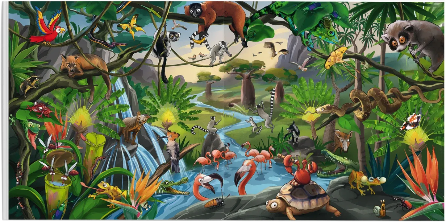 Blick ins prächtig gezeichnete Kinderbilderbuch Lulu & Polly