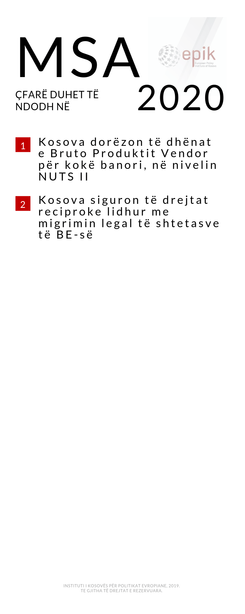 Udhërrefyes i MSA-së: Çfarë duhet të ndodh në 2020?