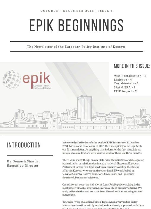 Newsletter October - December 2018 | Issue 1