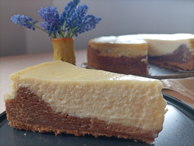 Käsekuchen mit Brownieboden Browie Cheesecake Rezept