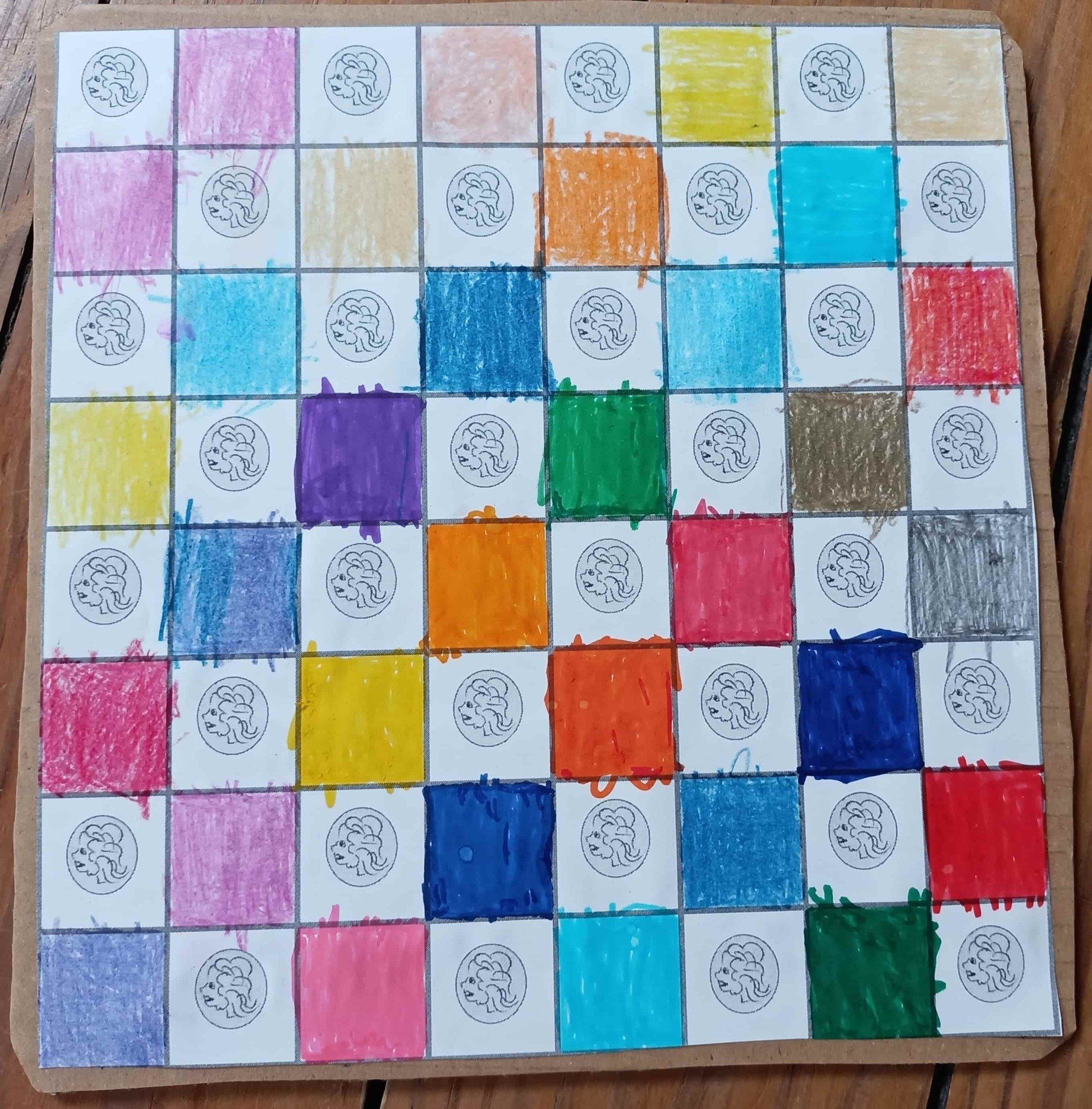 DAME für Kinder Spielvorlage zum Basteln