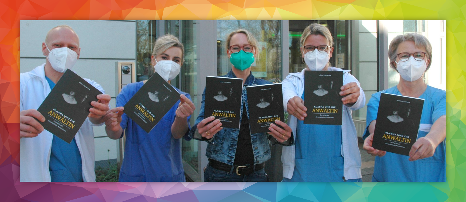 Bücherübergabe Alten- und Pflegeheim Buchübergabe Marienkrankenhaus Schwerte