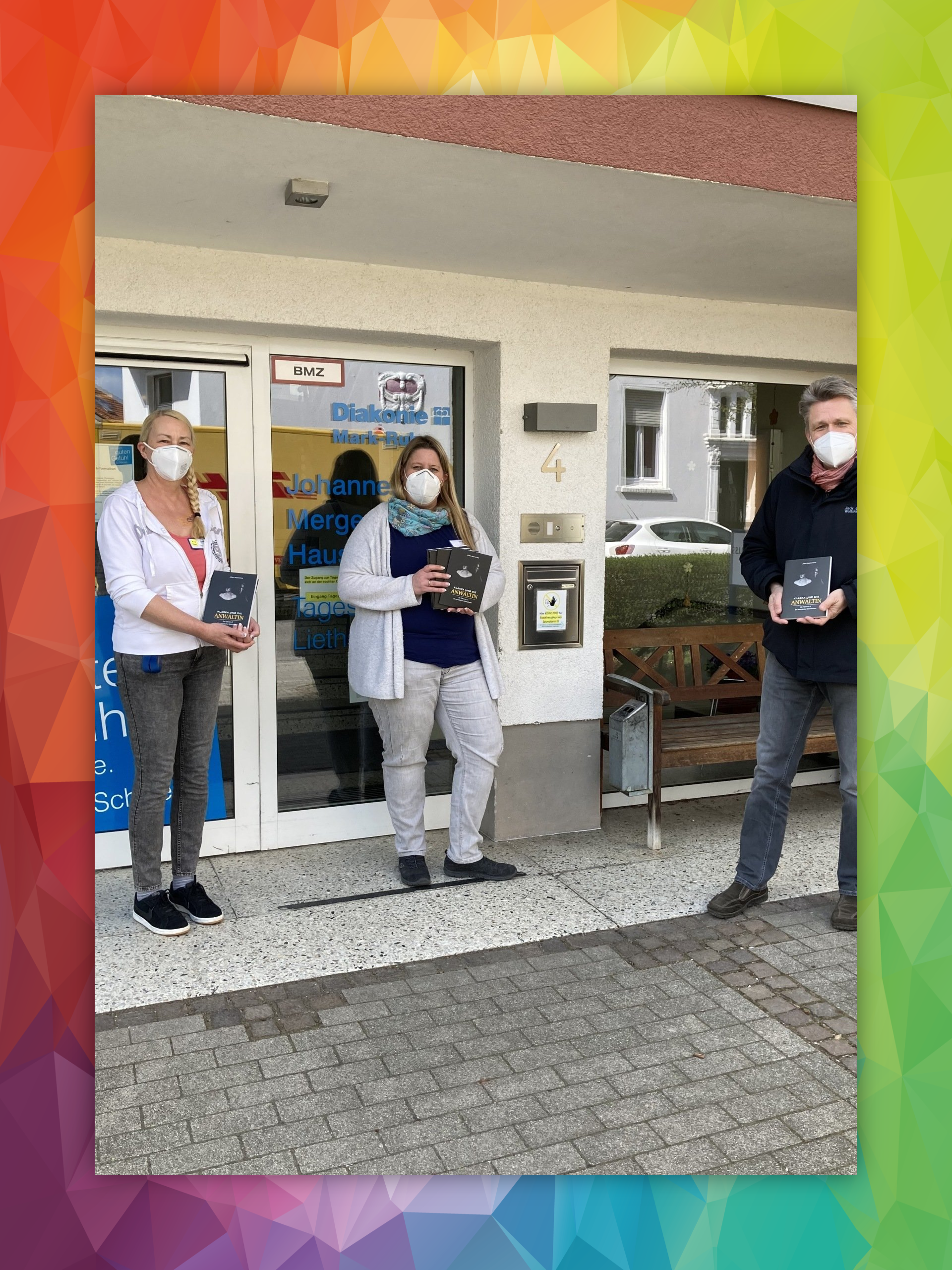 Bücherübergabe Alten- und Pflegeheim So war es in der Maskenzeit...