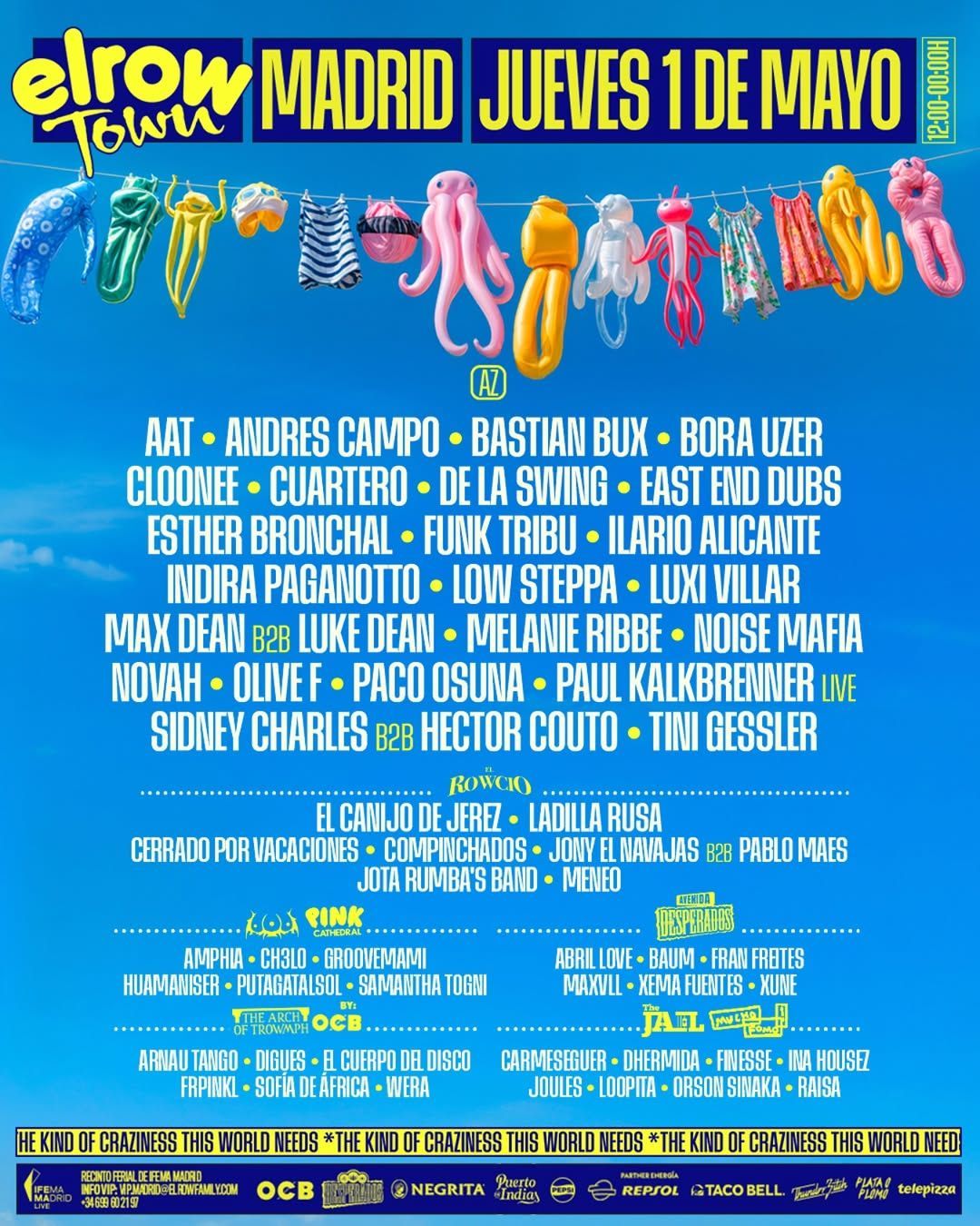 elrow town MADRID CARTEL 2025 elrow town MADRID CARTEL 2025