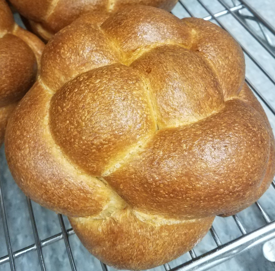 Round, Braided Challah