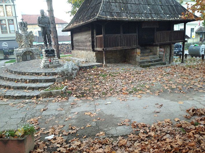 Statue du général Draja Mihaïlovic à Ivagnitsa en Serbie