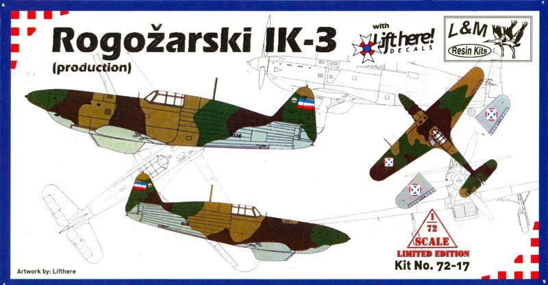 Boîte de maquette de l'Ikarus IK-3 Rogojarski