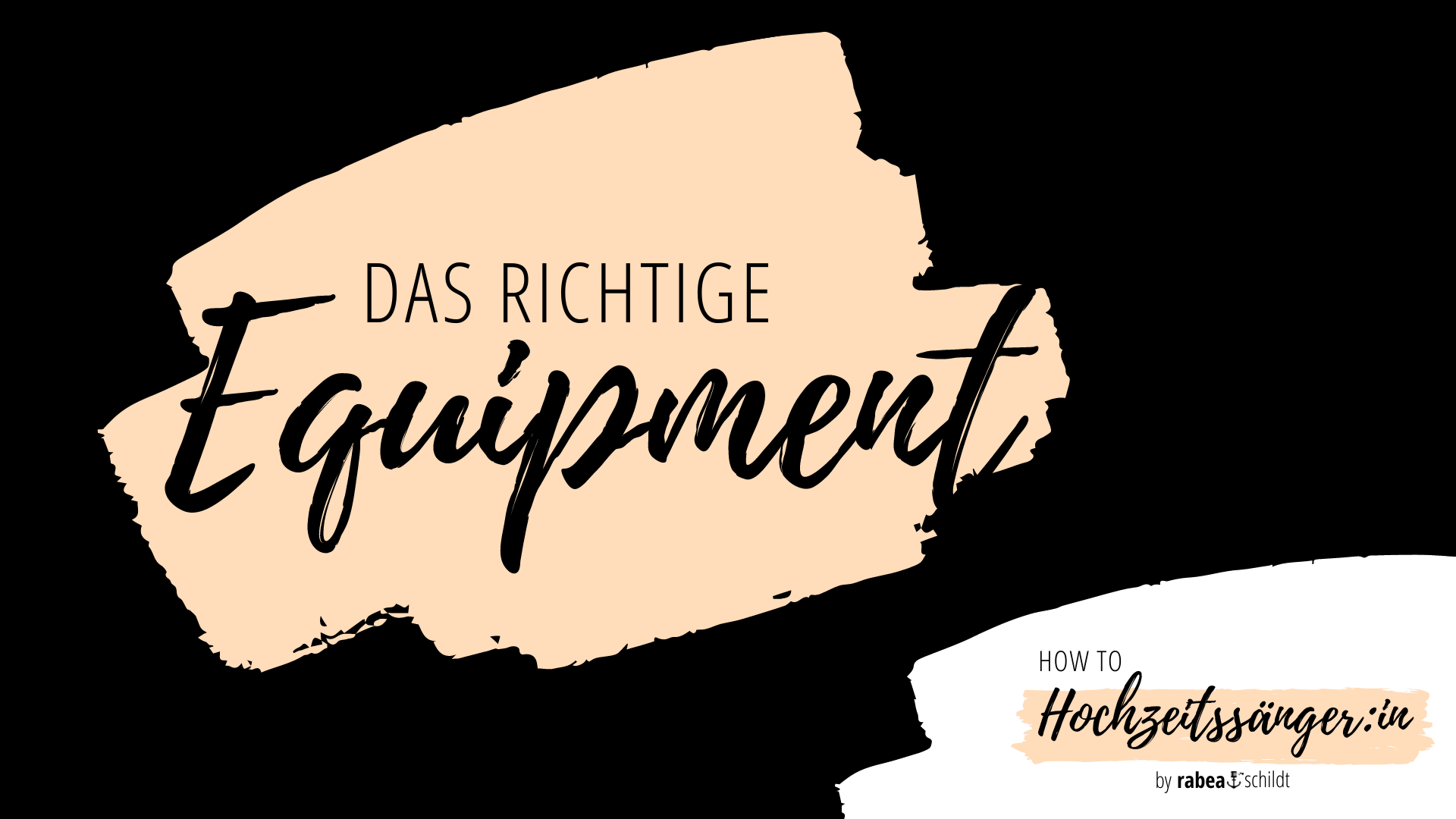 Welches Equipment benötige ich als Hochzeitssänger:in?