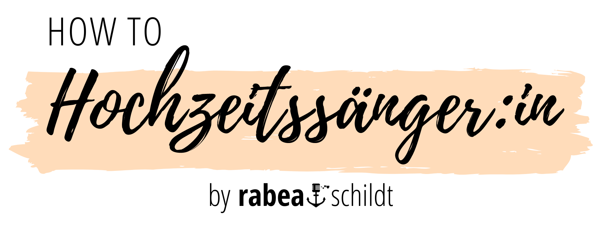 How to Hochzeitssänger:in Logo by rabea schildt