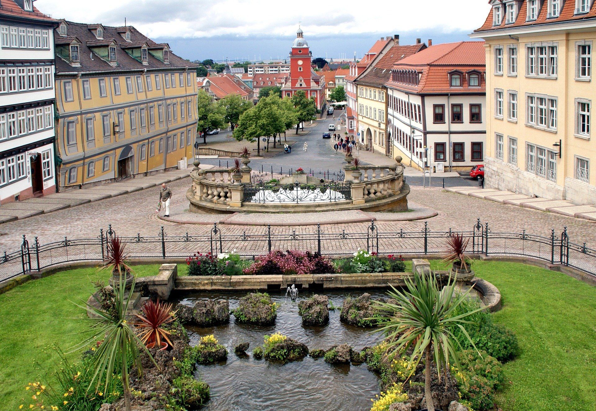 Gotha Blick zum Rathaus
