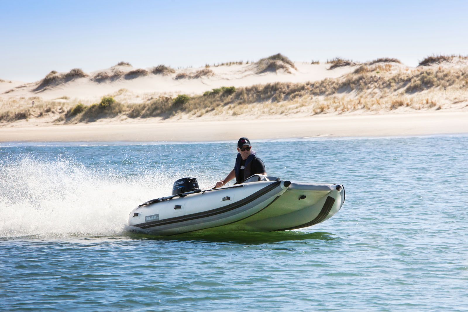 The catamaran inflatable boats from Takacat are ideal for divers, camping, caravans and motorhomes The catamaran inflatable boats from Takacat are ideal for divers, camping, caravans and motorhomes