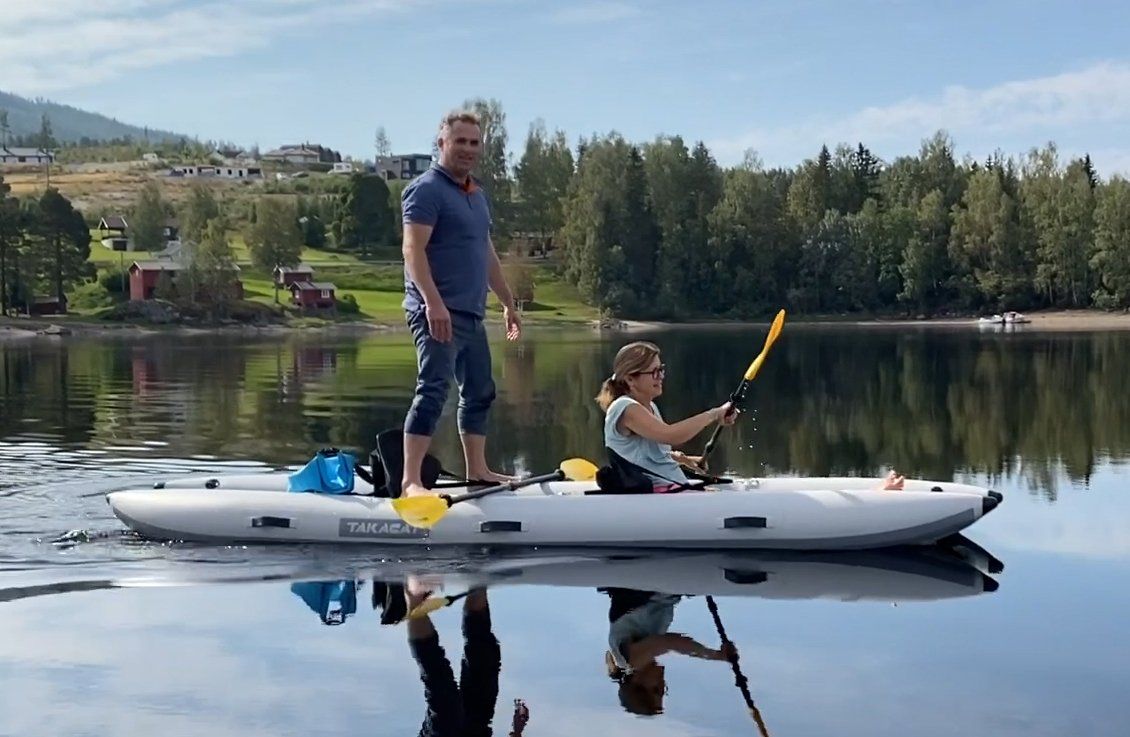 Oppblåsbar katamaran-kajakk Oppblåsbar katamaran-kajakk