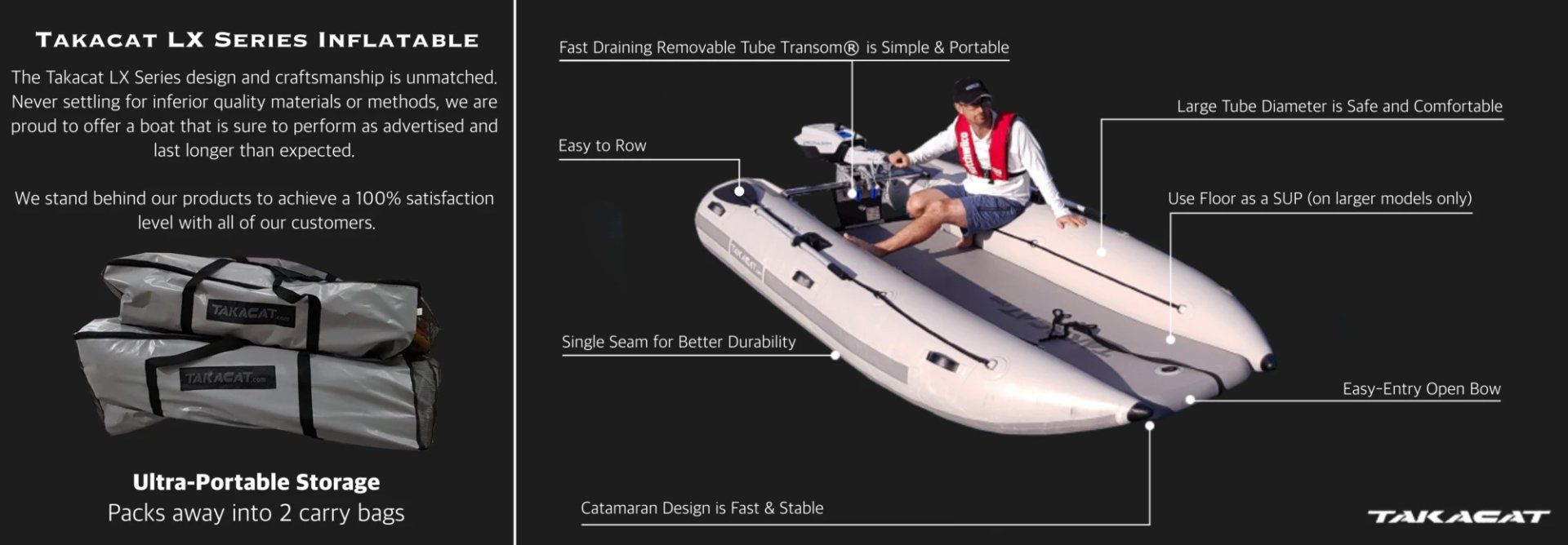 Takacat Inflatable Catamaran Boats