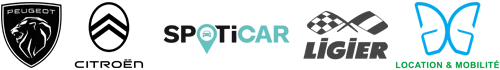Gualchierotti Automobiles, distributeur des marques Peugeot, Citroën, Ligier, Spoticar et Gualchierotti Location & Mobilité Logos distribués par Gualchierotti Automobiles