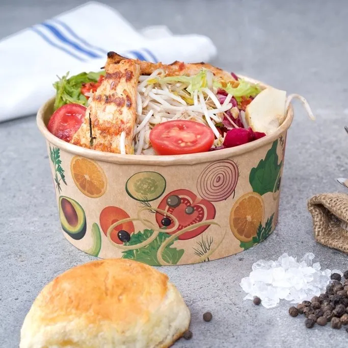 Salatschalen Kraftkarton
