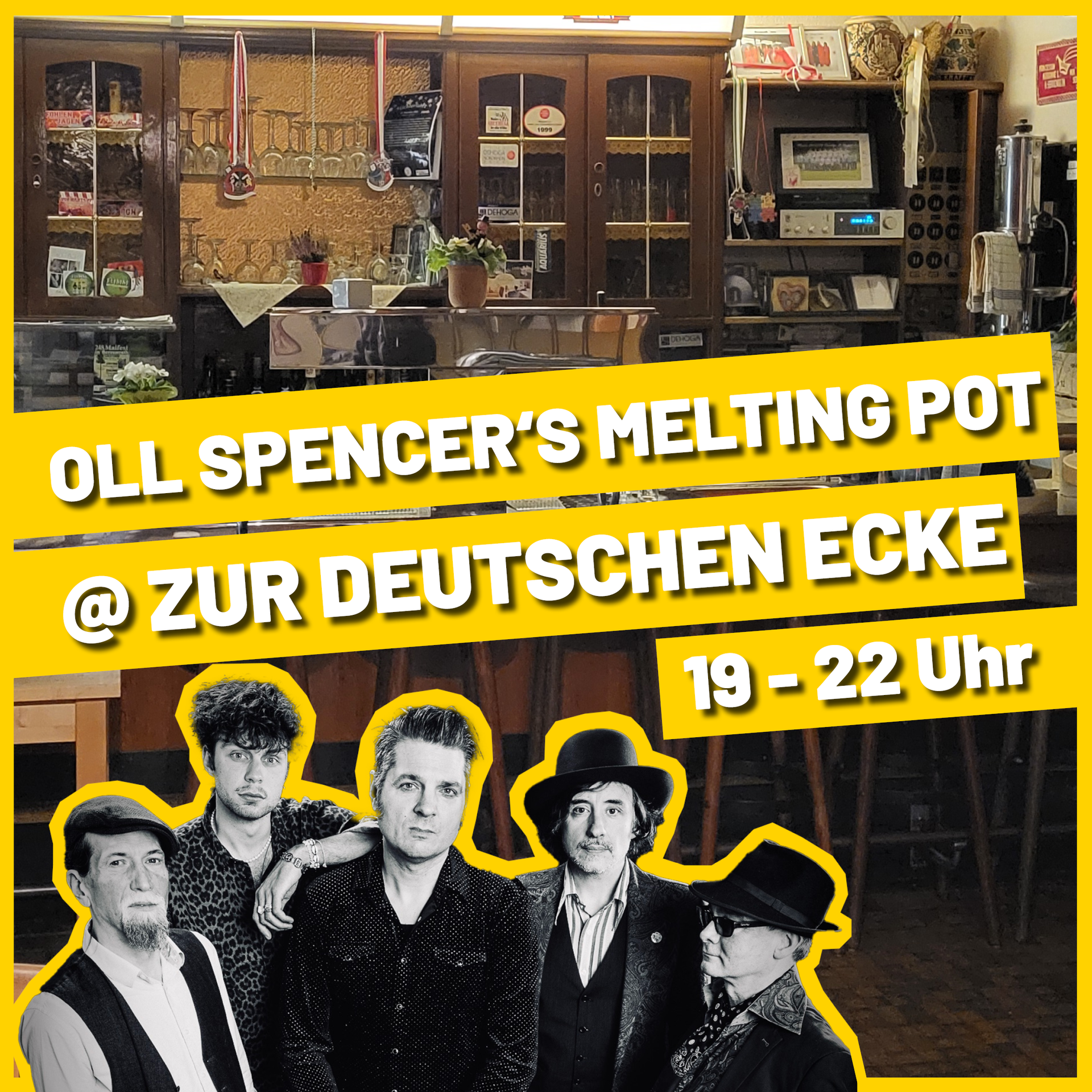 Bandfoto: Frank Bauer Festival | Hürther KneipenKulTour | Oll Spencer's Melting Pot @ Zur deutschen Ecke | Bandfoto: Frank Bauer