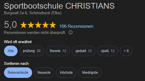 Sportbootschule CHRISTIANS