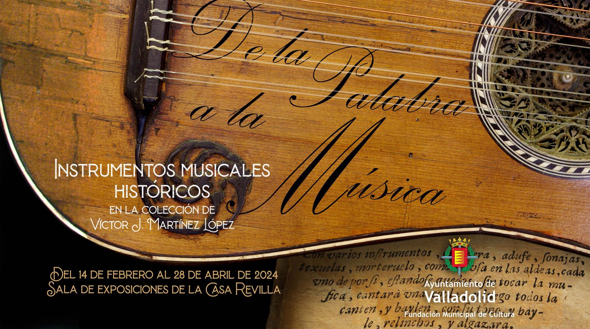 Exposición De la Palabra a la Música+Sala Revilla+Valladolid+del 14 de febrero al 28 de abril de 2024 Exposición De la Palabra a la Música+Sala Revilla+Valladolid+del 14 de febrero al 28 de abril de 2024