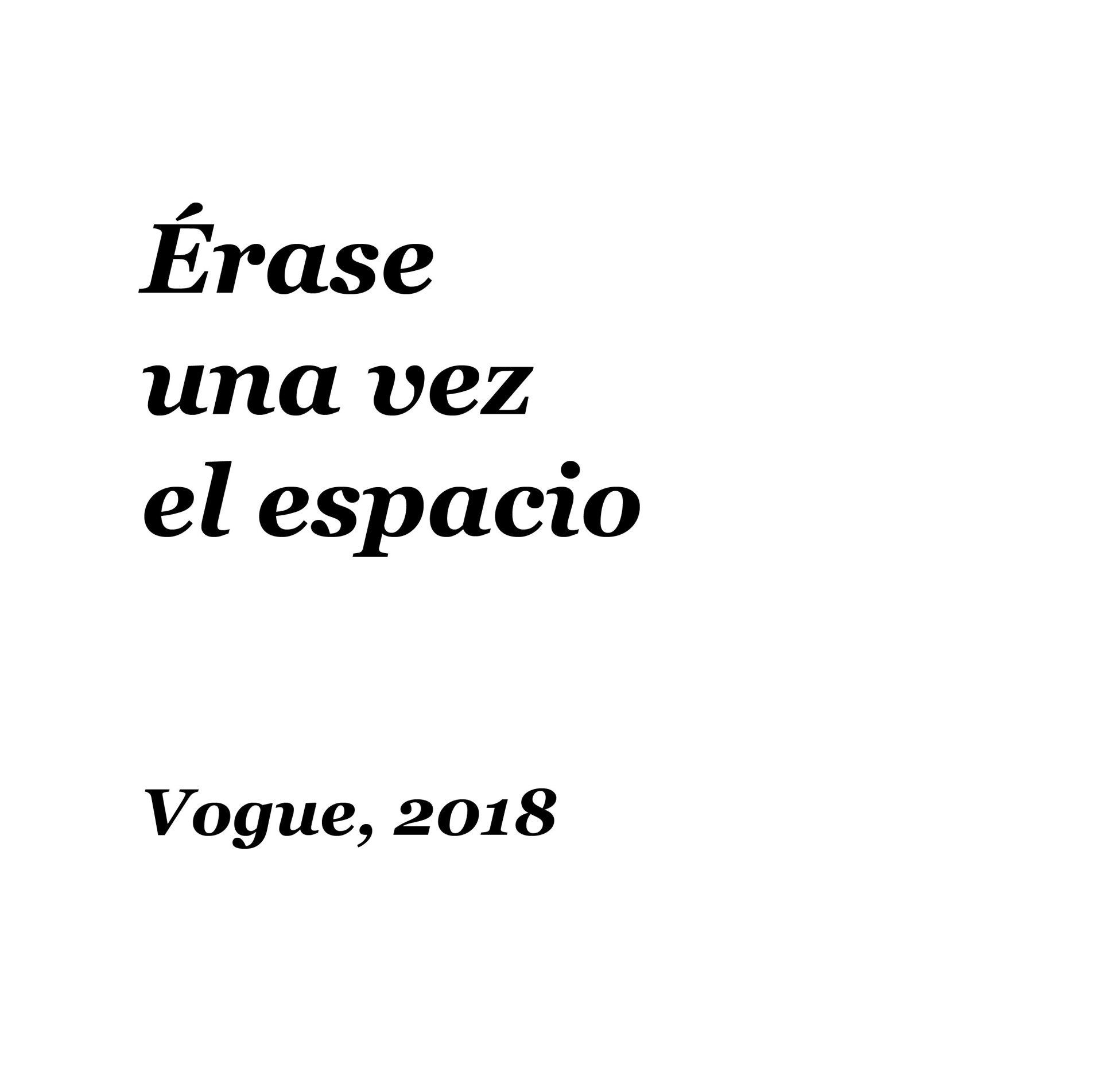 Blanca Muñoz en Vogue 2018