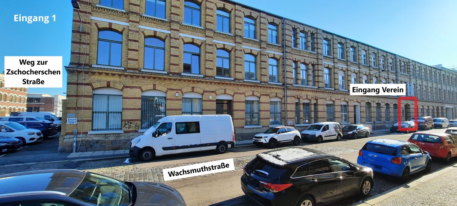 Hier findet Ihr uns am neuen Standort Wachsmuthstraße 3 in Leipzig Plagwitz. Rehasport Leipzig, Rehabilitationssport, Plagwitz