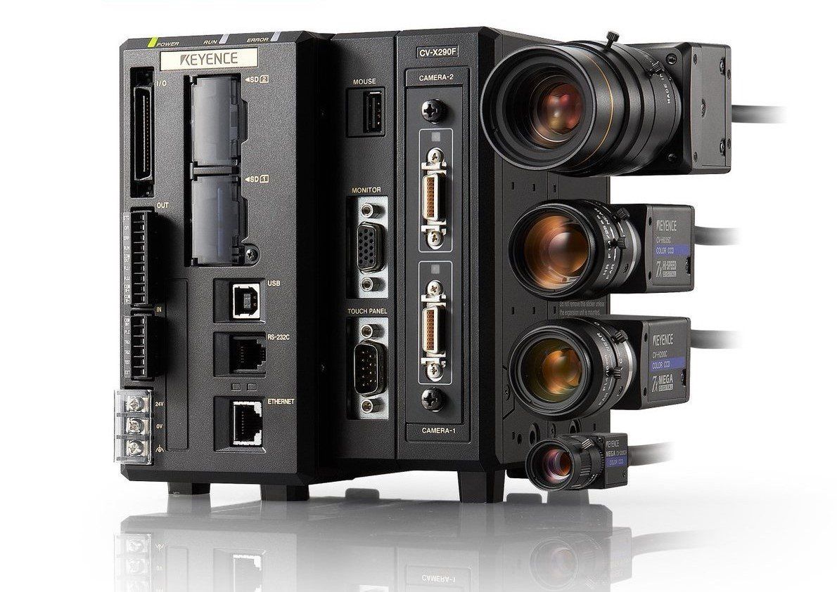 Industrielle Bildverarbeitung, Konsole, Kamera, optische Prüfung, Qualitätskontrolle