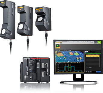 Laserscanner Laserscan, 3D, dreidimensional, Flächenscan, Körperscan, Monitor, Scanner, optische Prüfung, Qualitätskontrolle