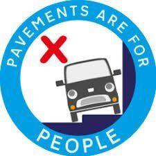 No parking on pavements signs