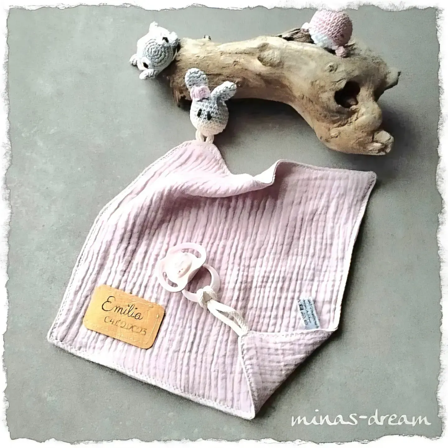 Schnuller- und Schnuffeltuch aus Musselin