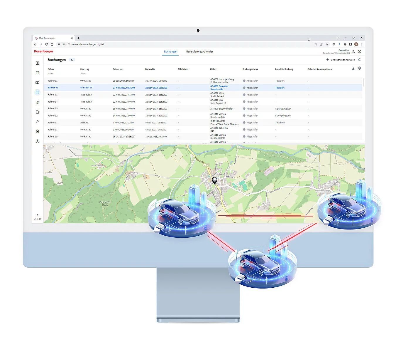 Rosenberger - Poolfahrzeuge Management - Carsharing