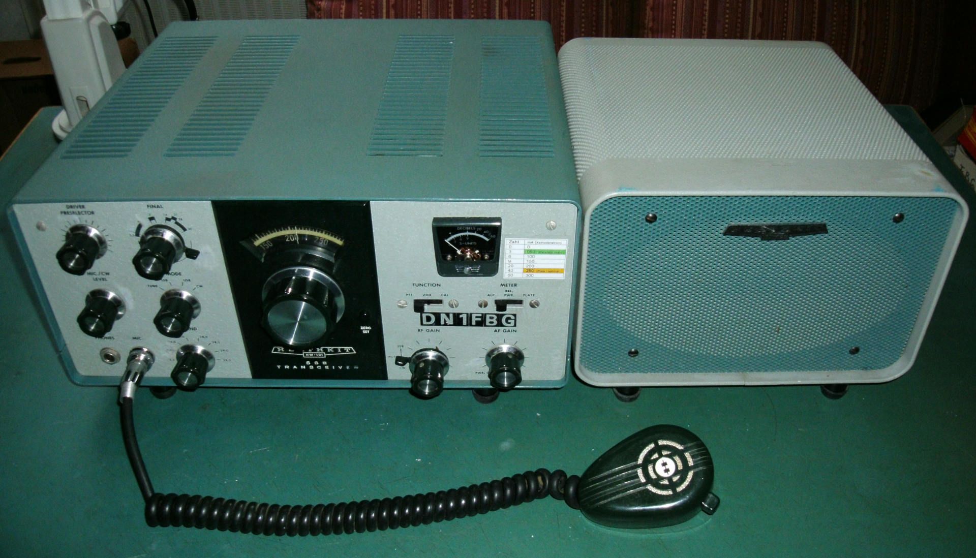 HEATHKIT HW101 -Erstes QSO mit IK6BGJ