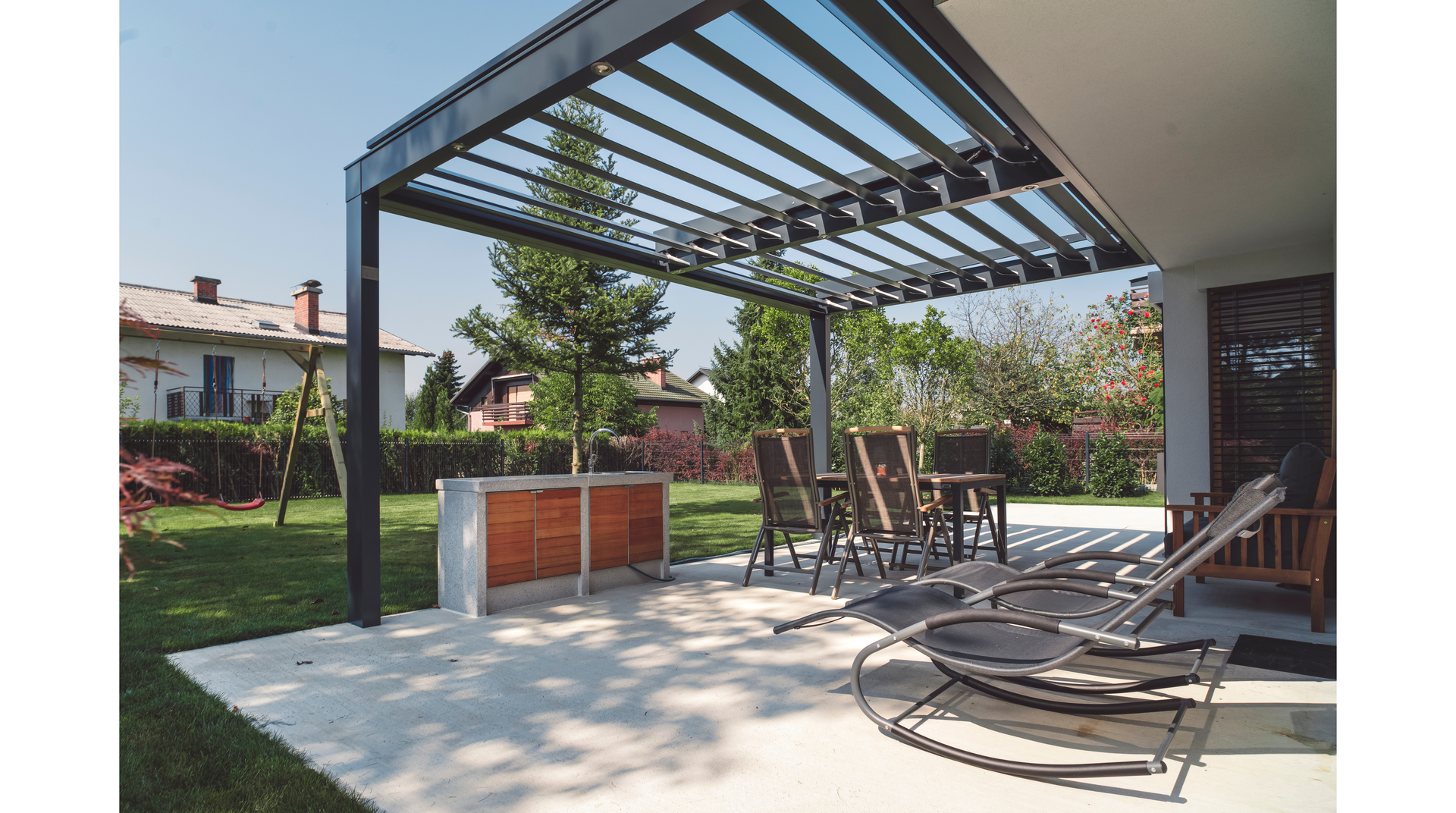 pergola lame fixe reims