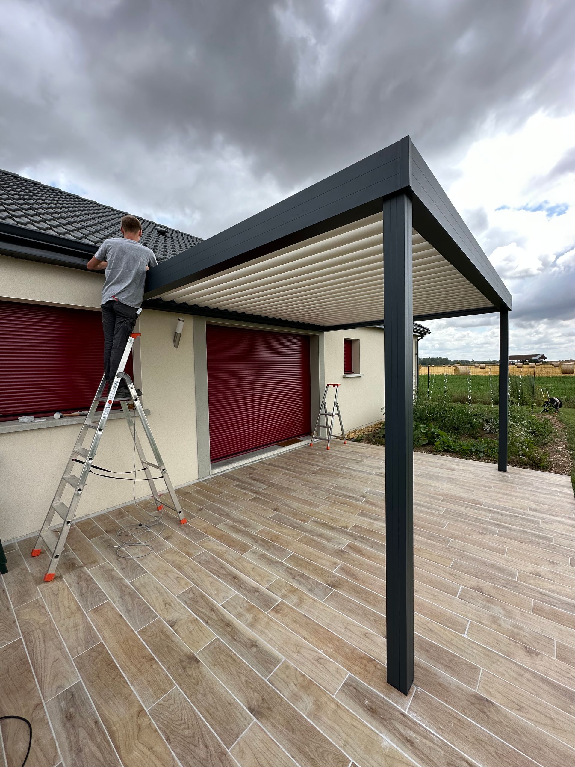 pergola à Reims smc menuiseries