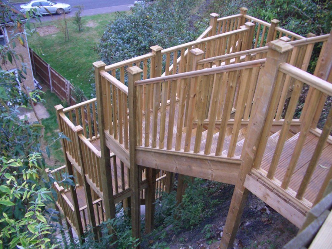 decking, steps, wood