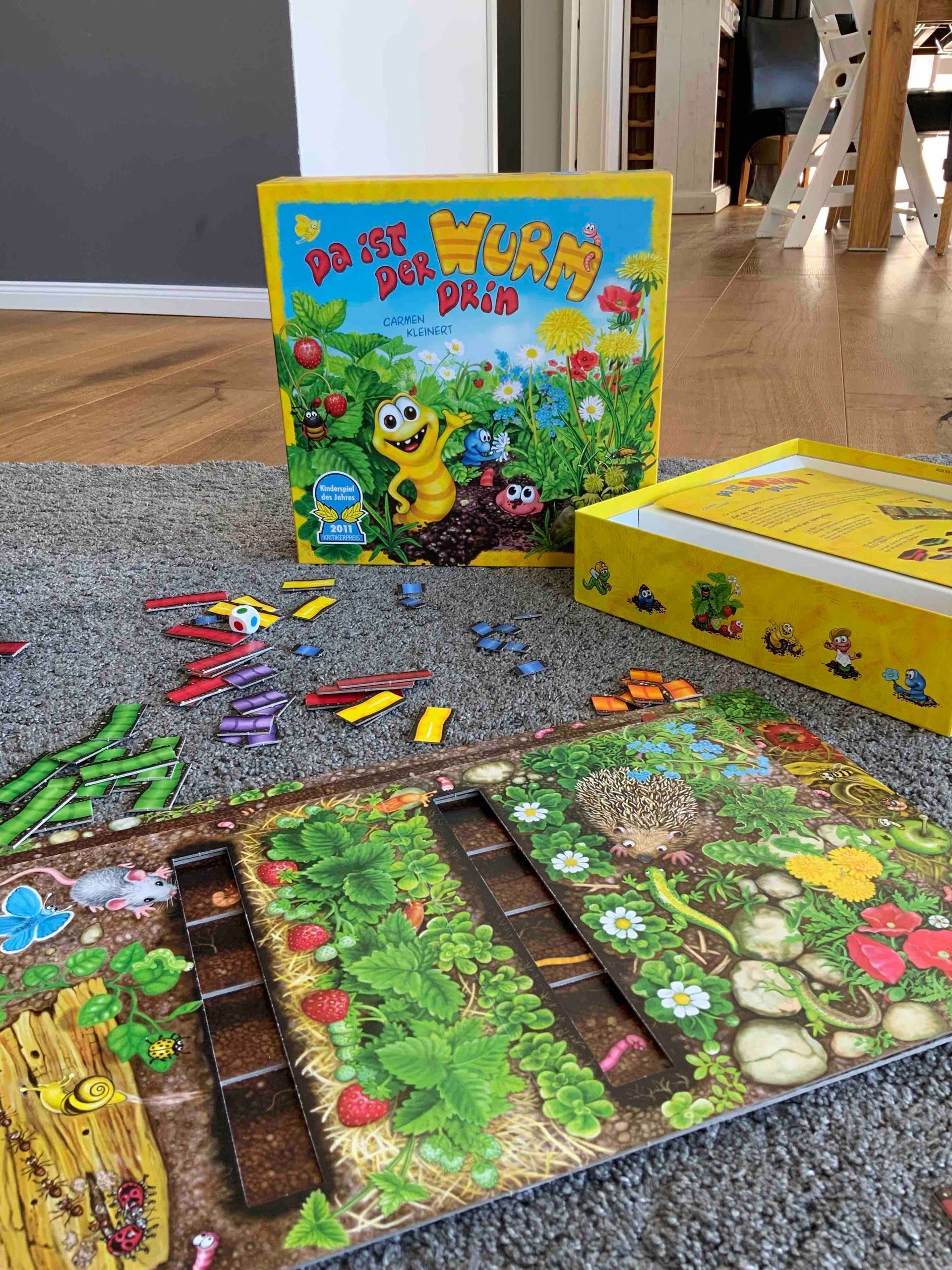 Kinderspiel ab 3 - Da ist der Wurm drin