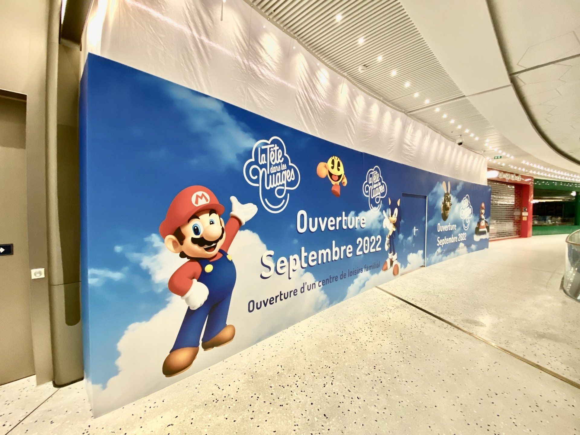 Palissade de chantier pour centre commercial