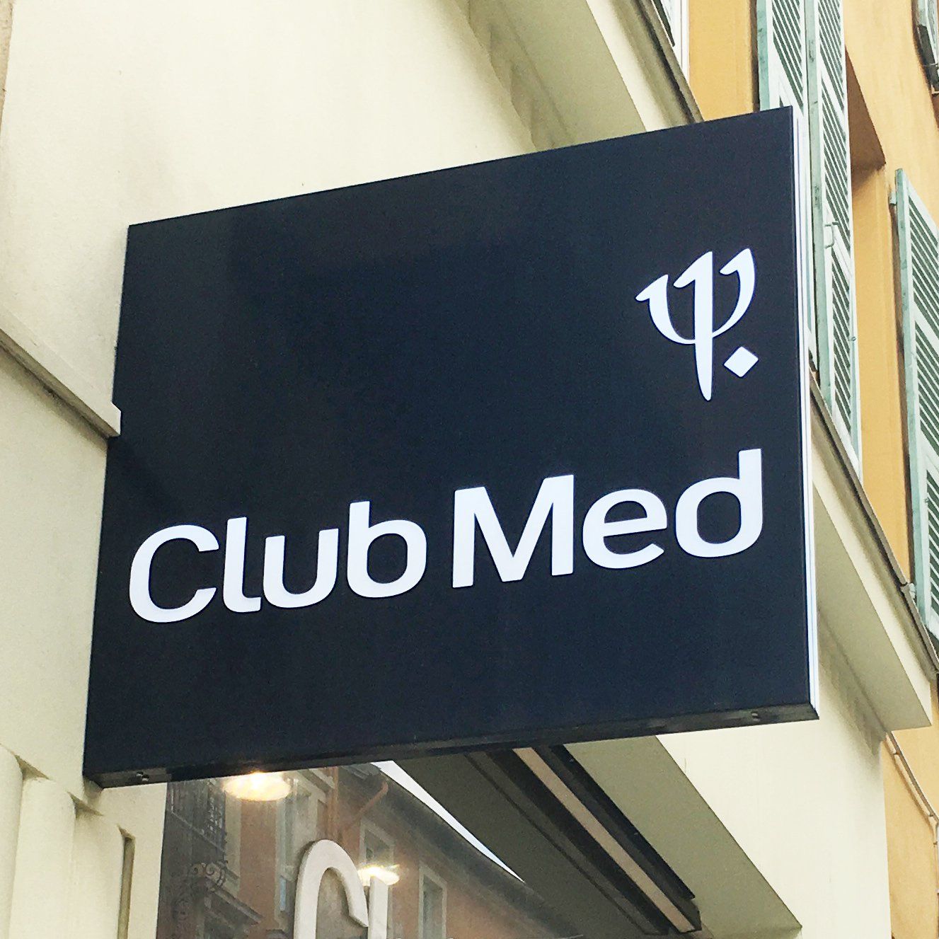 Enseigne drapeau double faces non lumineuse