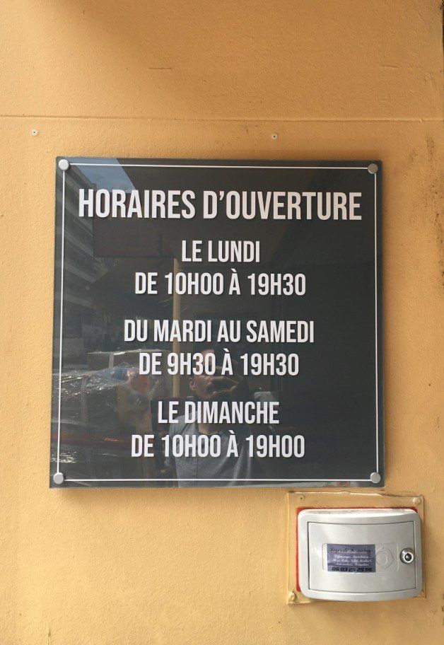 Signalétique point de vente - plexiglass