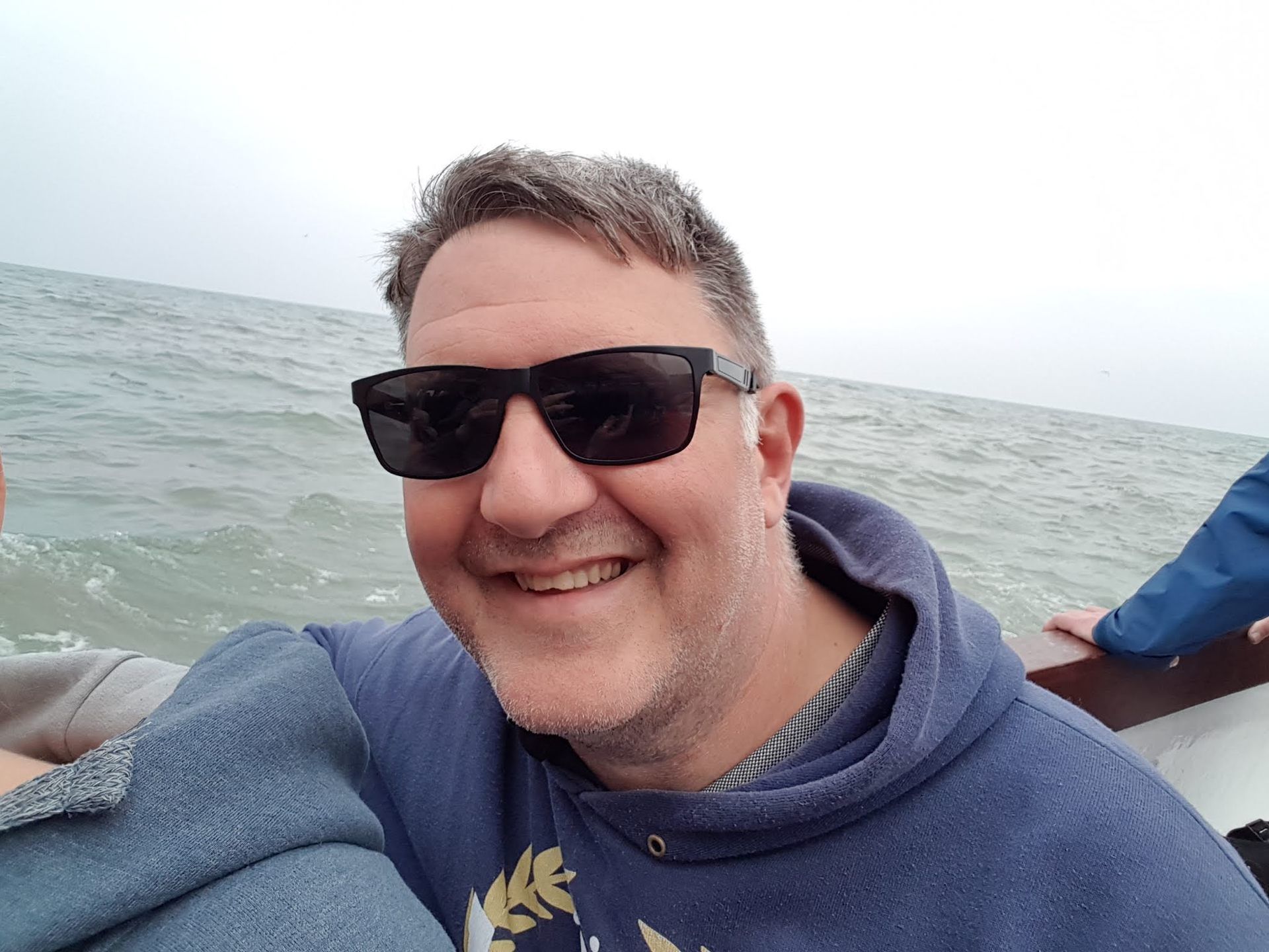 Man in boat overcome phobia of water