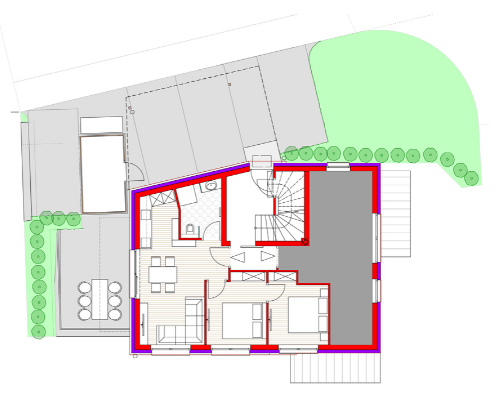 Grundriss Appartement Gartenblick Grundriss Appartement Gartenblick