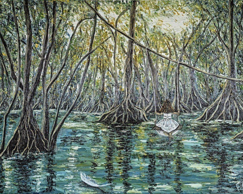 ESPRIT (Peinture à l'huile sur toile 105cm x 73cm Collection privée