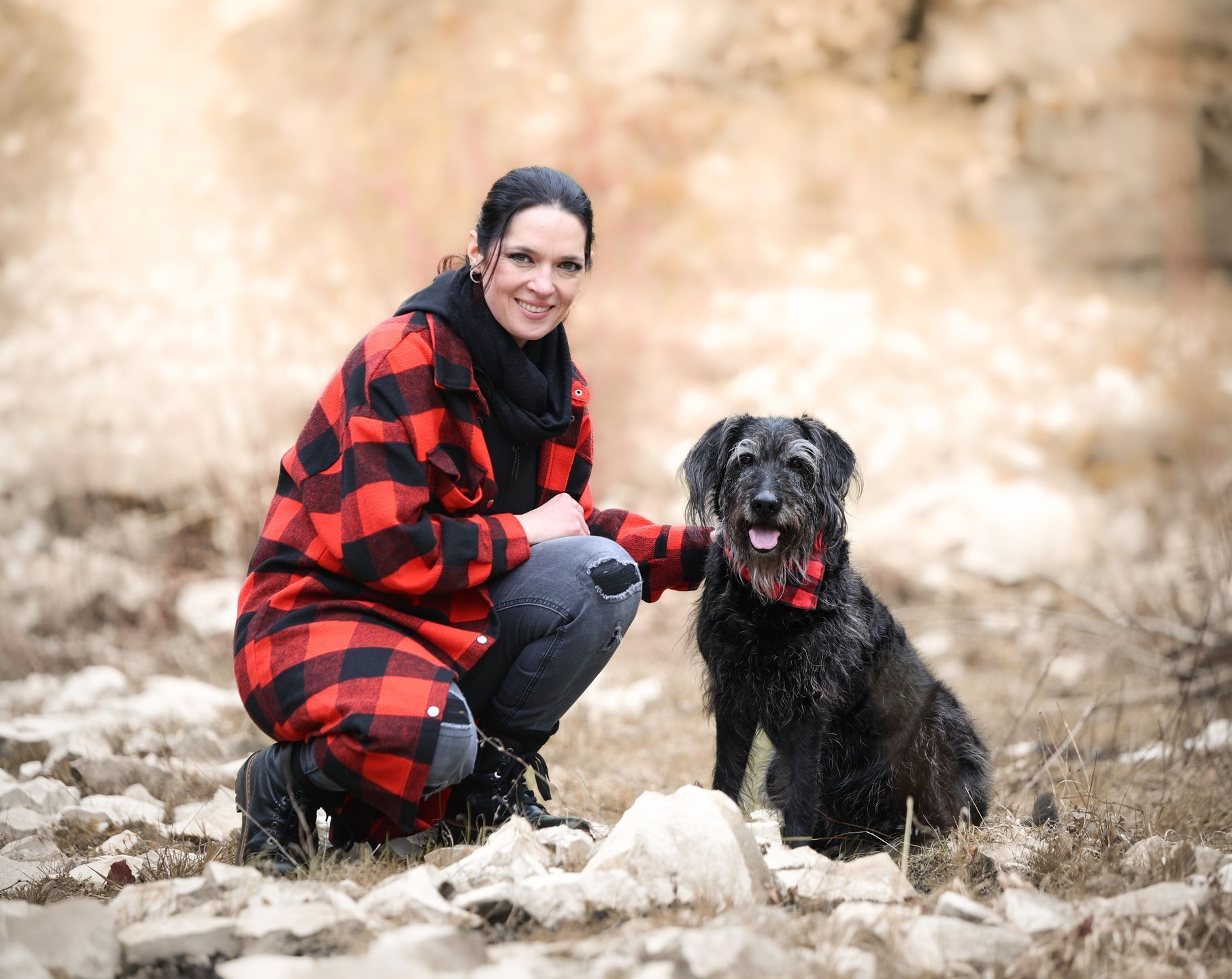 Mensch und Hund als Team, gemeinsam in die selbe Richtung
