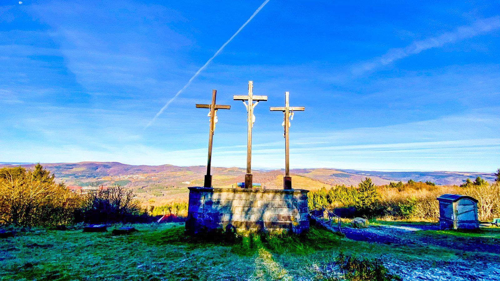 Beschreibung Wanderung Kreuzbergtour auf dem Kreuzberg in der fränkischen Rhön