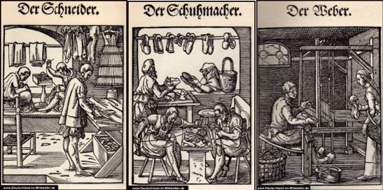Berufe unserer Vorfahren, altes Handwerk, Ahnenforschung, Berufe