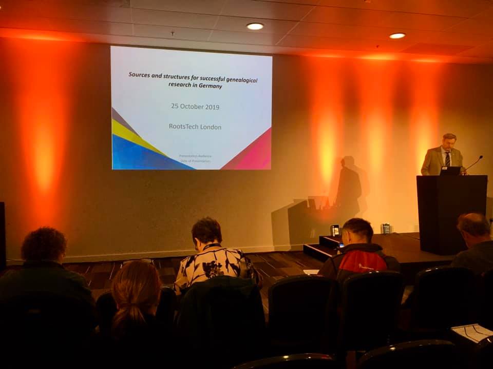 Vortrag Dirk Weissleder, RootsTech 2019 London