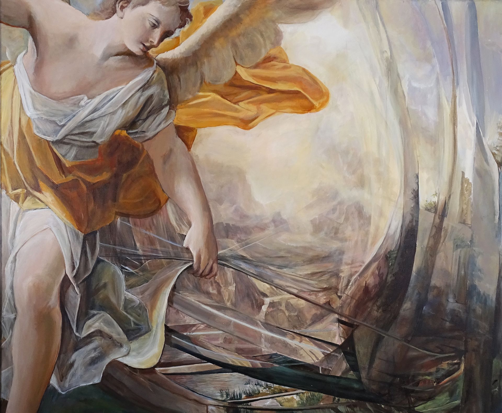 Tahapuchah (Upheaval) large acrylic painting on canvas