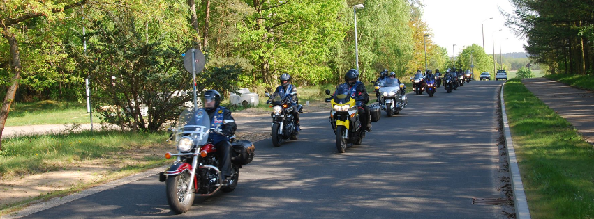 Biker-Ausfahrt Ausfahrt Biker zum EVITA-Forum Demen.