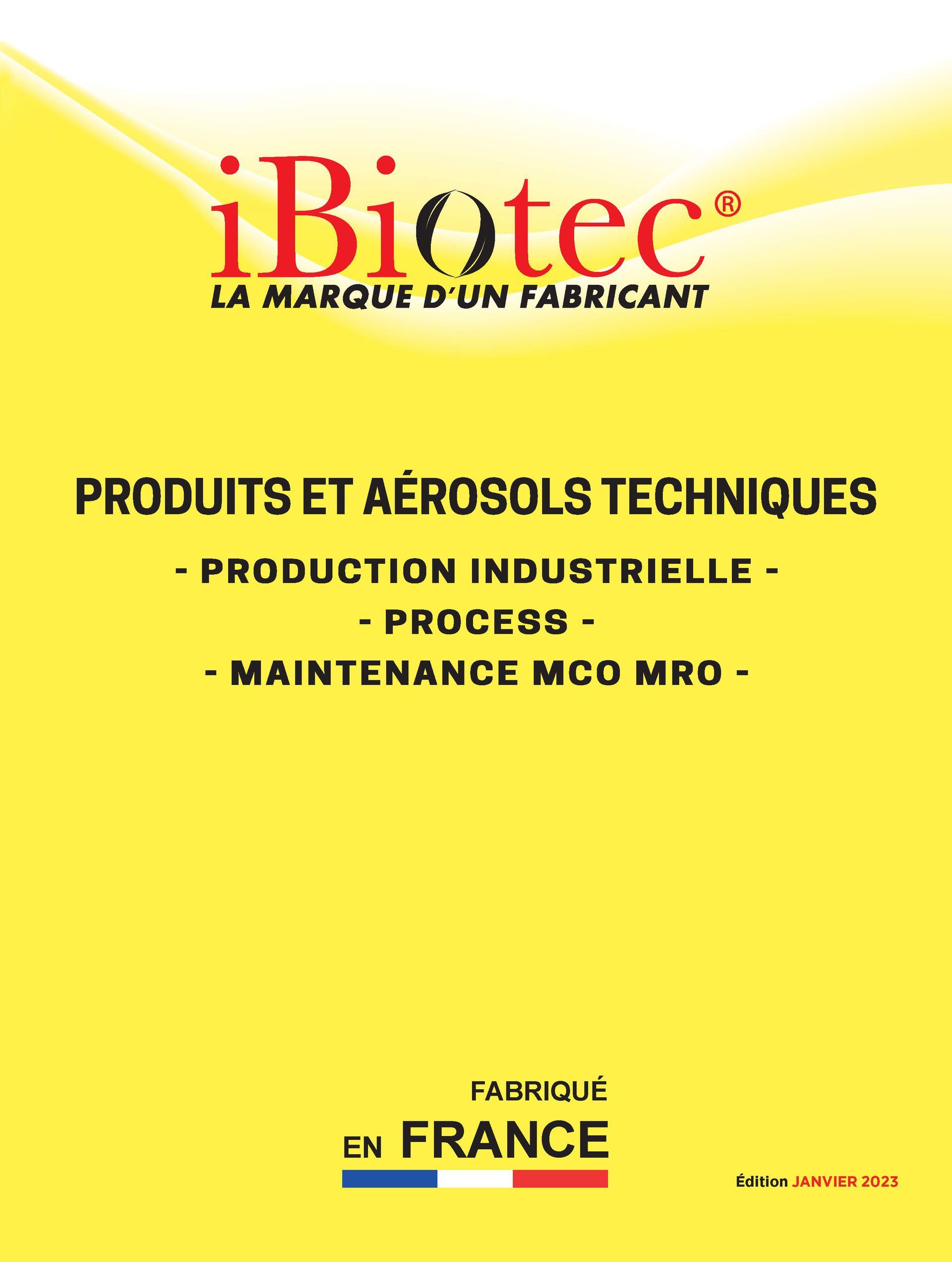 Catalogue aérosols Ibiotec FOMM