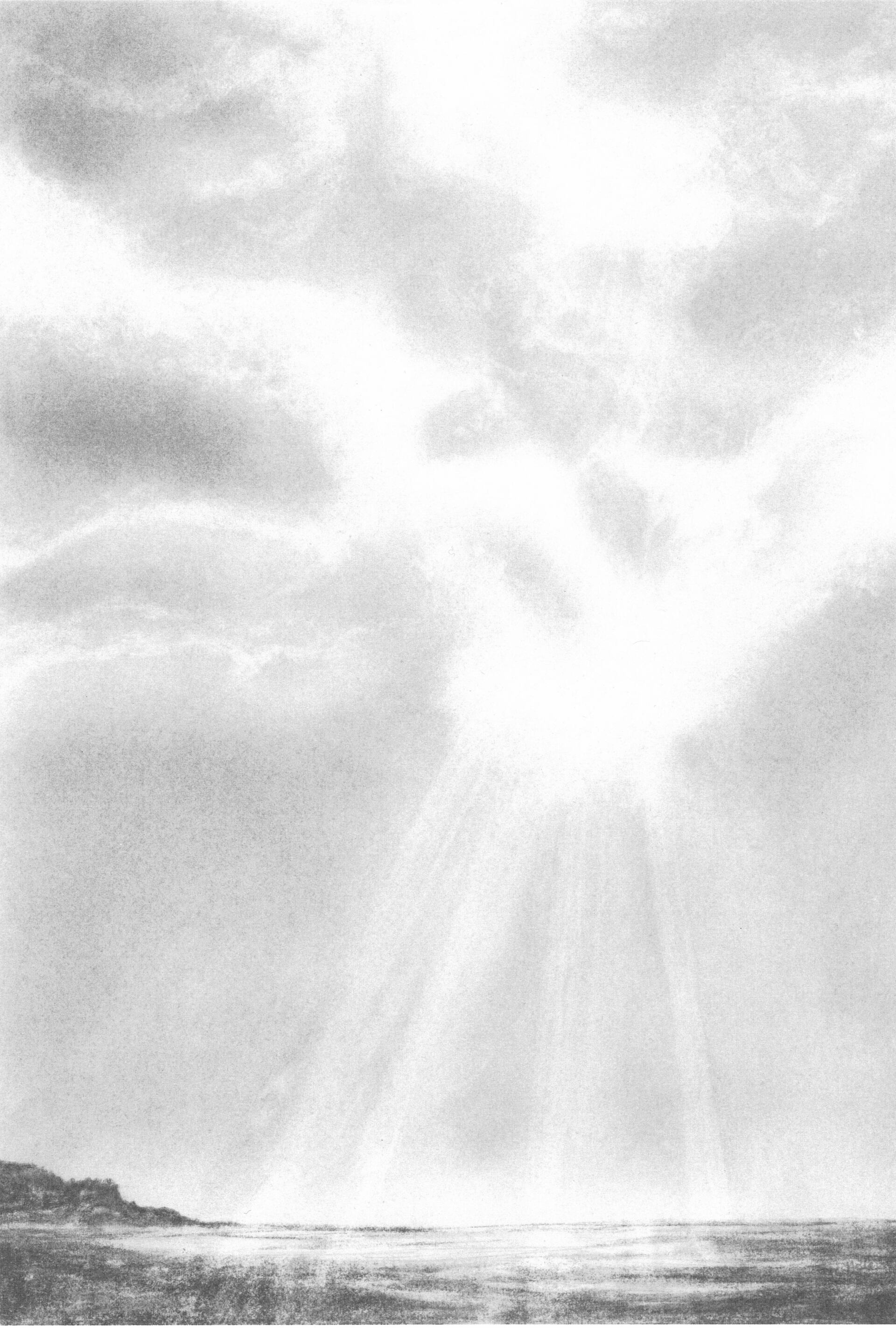 lake district art cumbria allonby skt maryport seascape graphite gallery graphite charcoal drawing