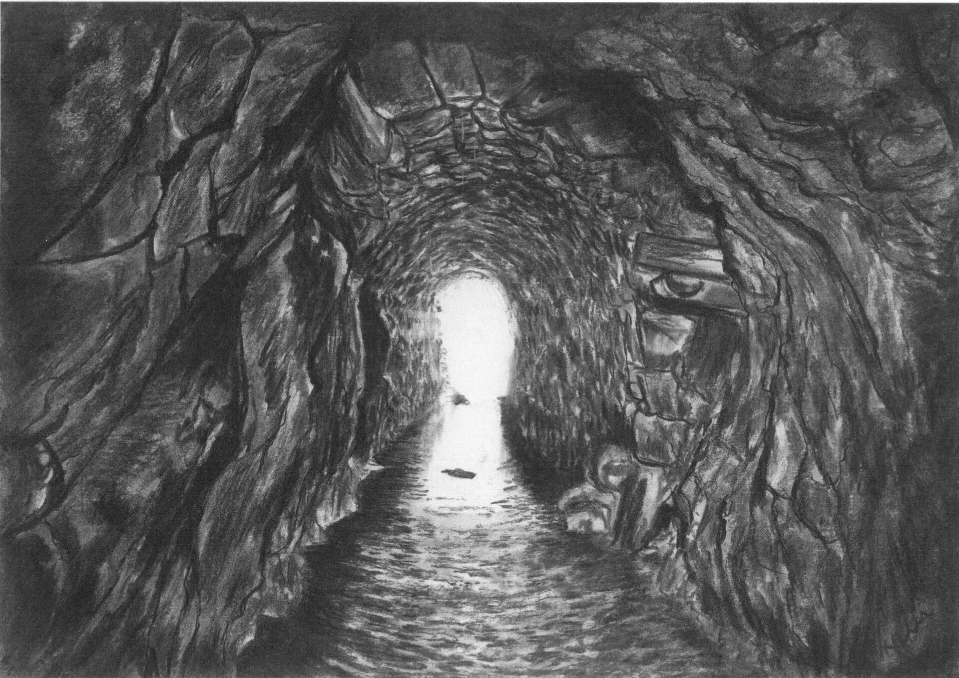 lake district cumbria art brim fell mine coniston heritage graphite gallery charcoal drawing